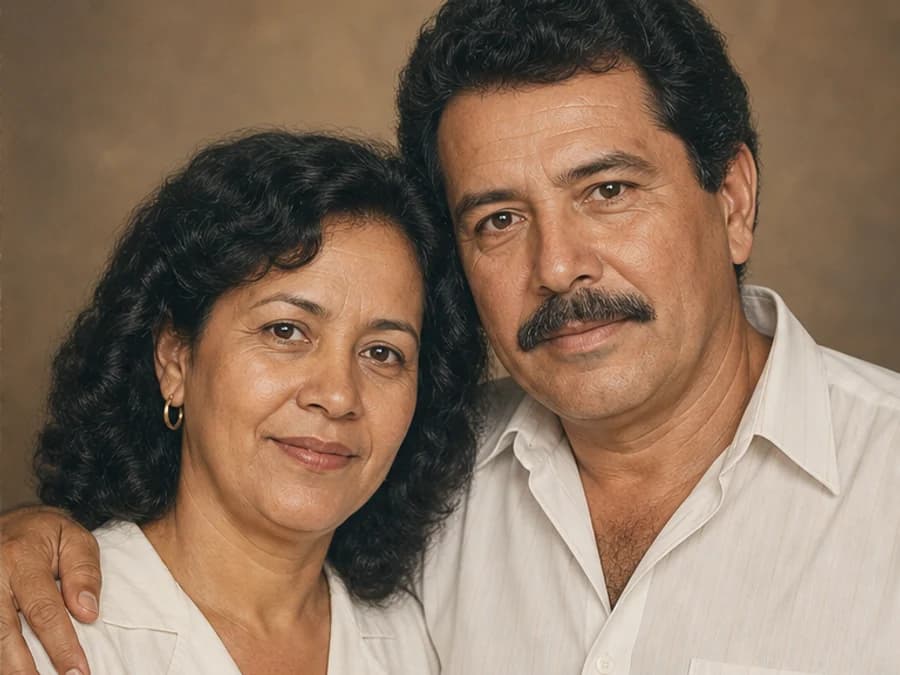 Foto antiga restaurada