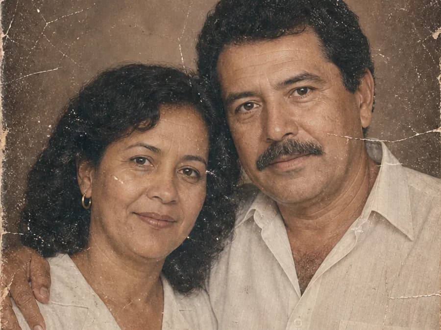 Foto antiga antes da restauração