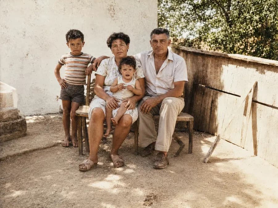 Foto antiga restaurada